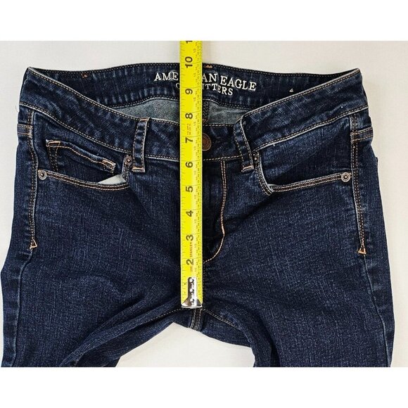 American Eagle Outfitters Size 6 Short Womens 29" Inseam Skinny Kick Bootcut S/S - Picture 3 of 12